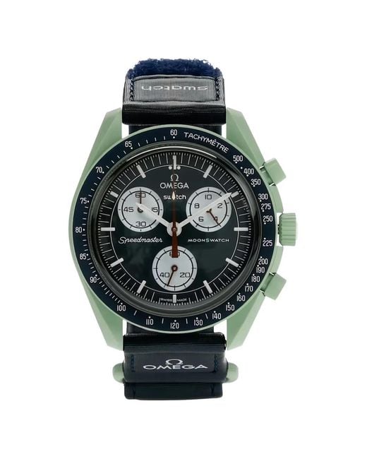 Omega Gray X Swatch Bioceramic Moonswatch Mission On Earth 42Mm Watch