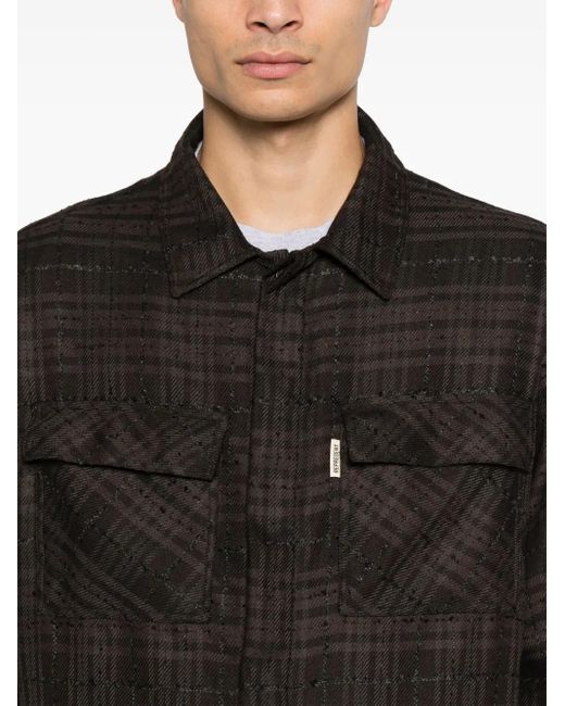 Represent Black Checked Shirt for men