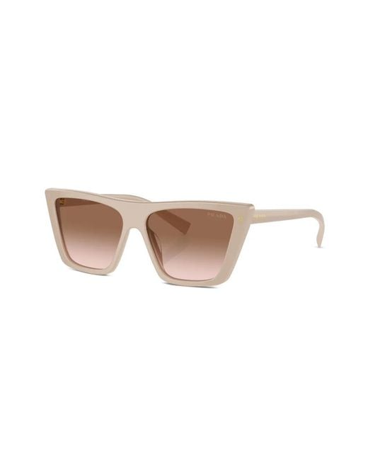 Prada Brown Butterfly-Frame Sunglasses
