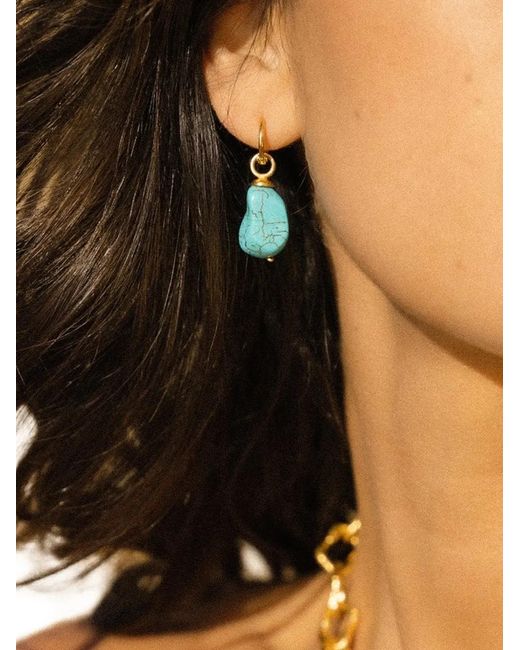 Ottoman Hands Blue Ava Drop Earrings
