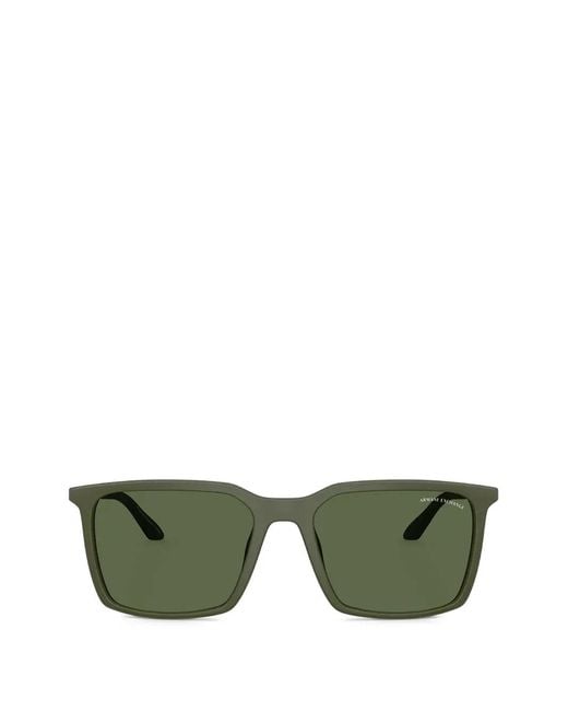ARMANI EXCHANGE Green Square-Frame Sunglasses for men