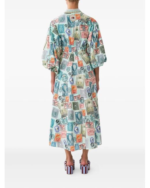 Camilla With Love From Türkiye Midi-Jurk in het Blue