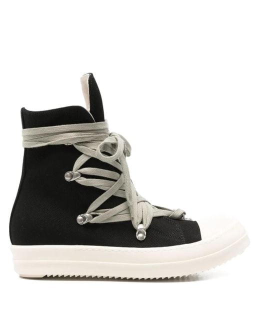Rick Owens Black Megalace Sneakers