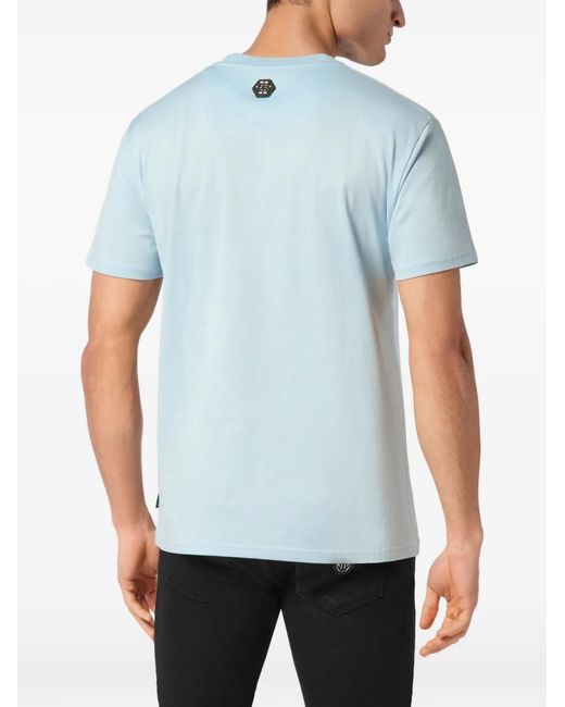 Philipp Plein Blue Cote D'Azur T-Shirt for men