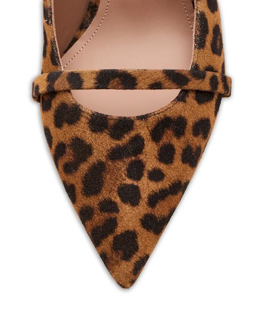 Malone Souliers Brown Leopard Strap Mules