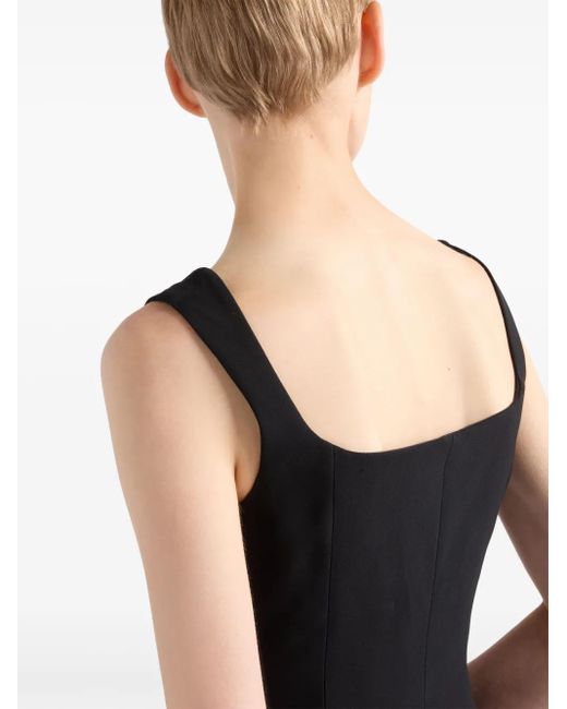 Prada Midi-Jurk in het Black