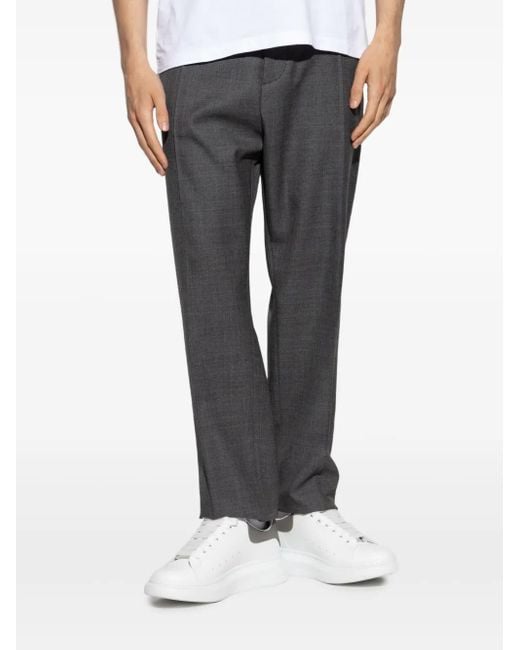 DSquared² Gray Wool Trousers for men