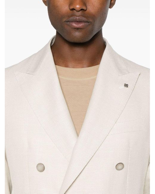 Blazer à boutonnière croisée Tagliatore pour homme en coloris Natural