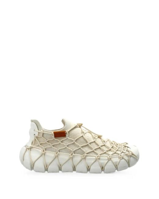 Keen White Uneek 360 Cord-Embellished Sneakers