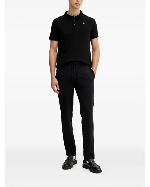 Karl Lagerfeld Black Drawstring Trousers for men