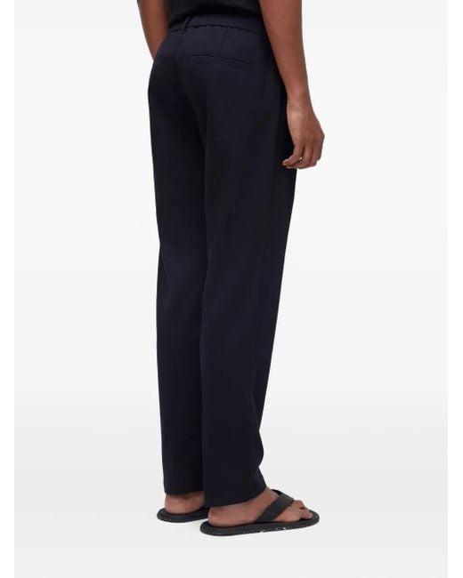 Osklen Blue Elastic-Waist Straight-Leg Trousers for men