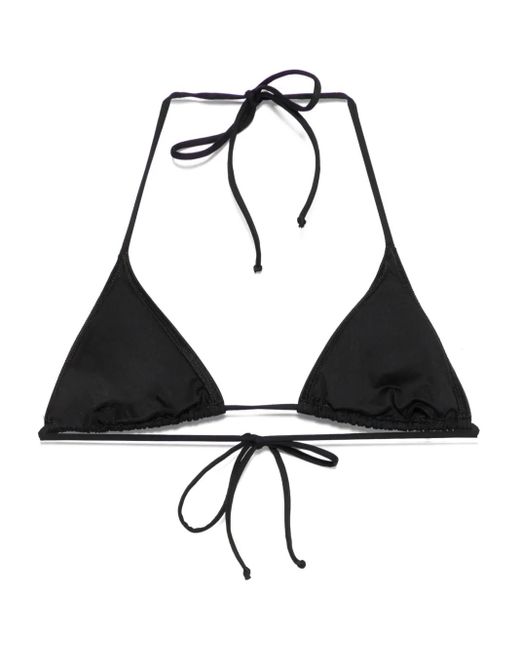 Mc2 Saint Barth Black Triangle-Cup Bikini Top