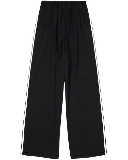 Balenciaga Black X Adidas Wide-leg Track Pants for men