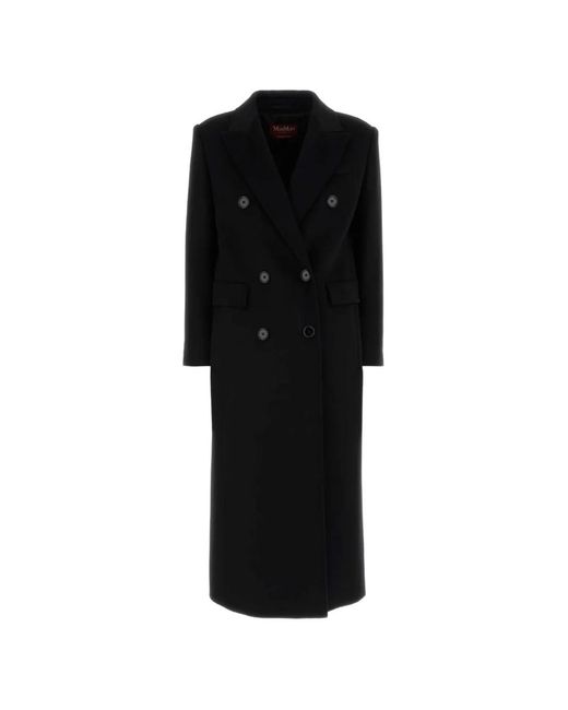 MMC Studio Black Effige Double-Breasted Coat
