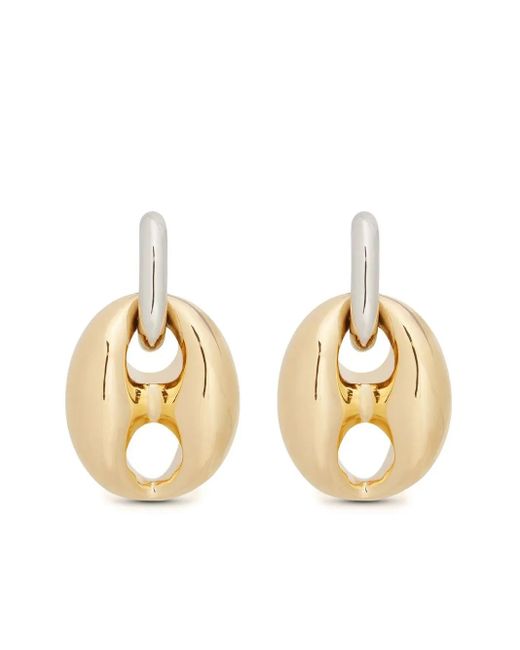 Rabanne Metallic Eight Chunky Earrings