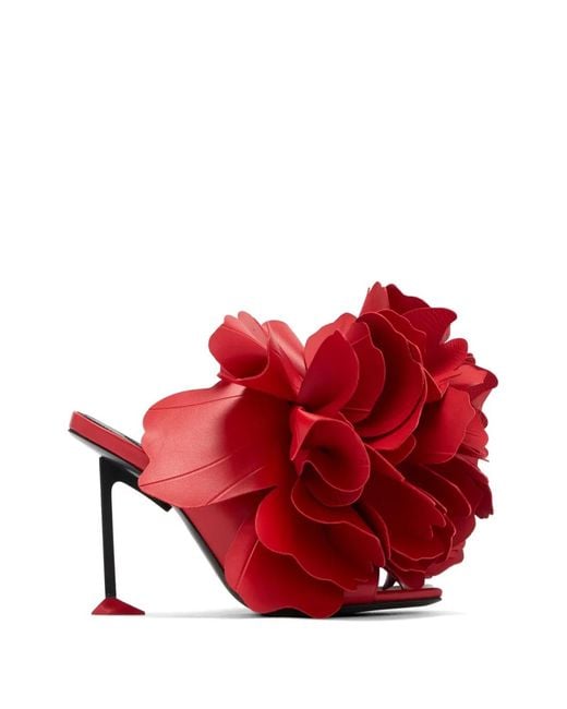 Givenchy Red Boudoir Mules