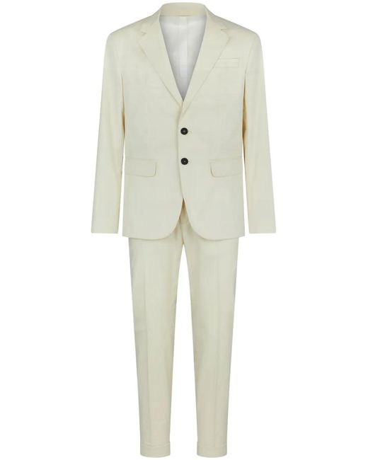DSquared² Natural Single-Breasted Cotton-Blend Blazer for men
