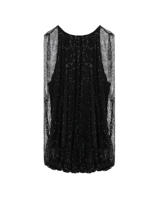 Sportmax Black Nodo Crystal-Embellished Top