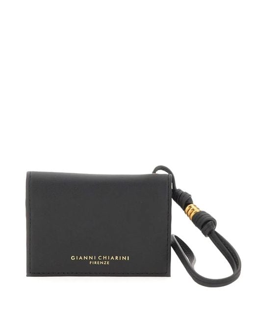 Gianni Chiarini Gray Nappa Card Holder