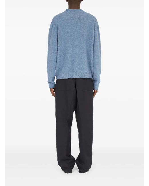 メンズ Maison Margiela メランジ カーディガン Blue