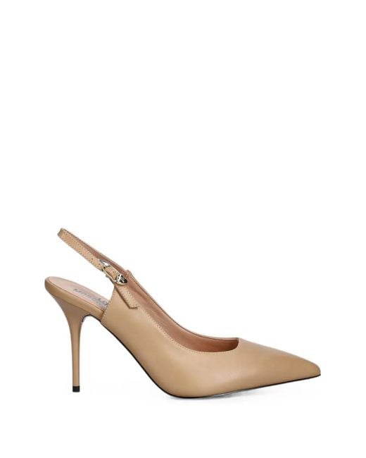 Love Moschino White Pointed-Toe Slingback Pumps