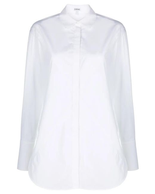 Loewe White Puzzle Fold Cotton Shirt