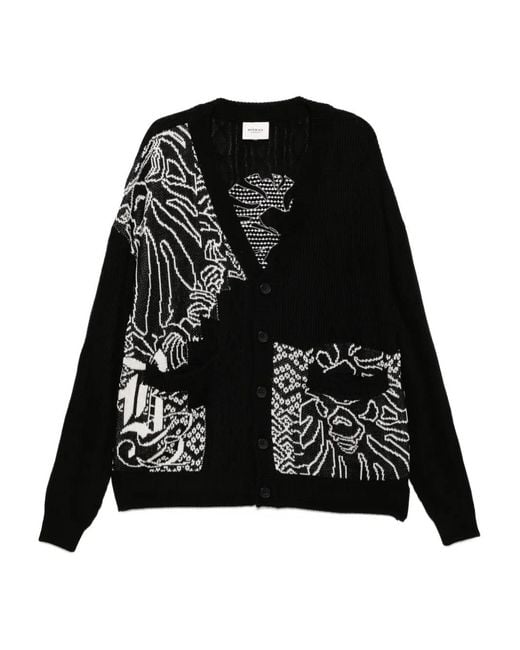 A Bathing Ape Black Graphic-Print Cardigan for men