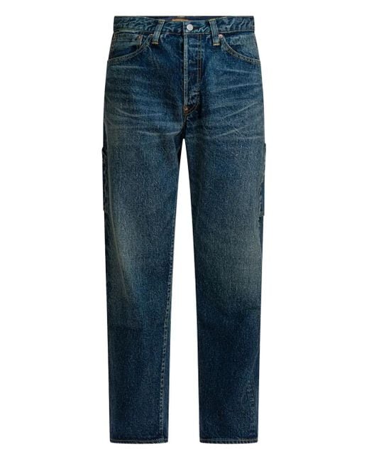 Human Made Blue Heart-Appliqué Jeans for men