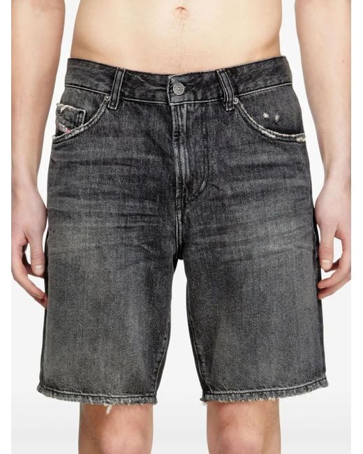 DIESEL Gray D-Fin Shorts for men