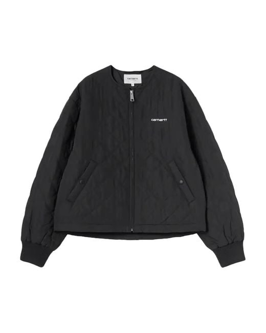 Carhartt Black Quilted Buttoned Puffer Jacket