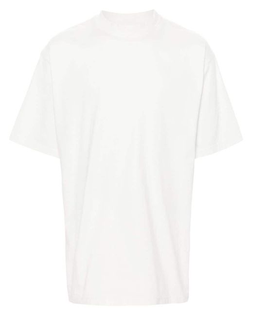 T-shirt con logo di cristalli di Balenciaga in White