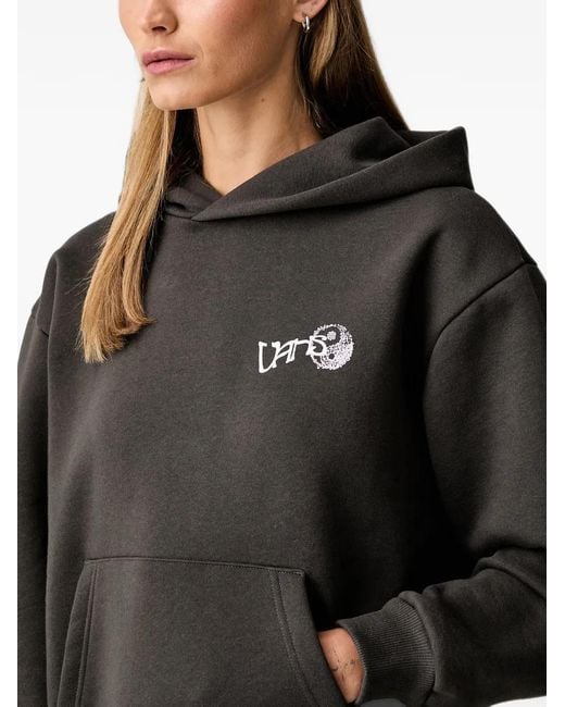 Vans Black Graphic-Print Drawstring Hoodie