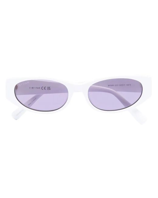 By Far Purple Rodeo Rectangular-Frame Sunglasses