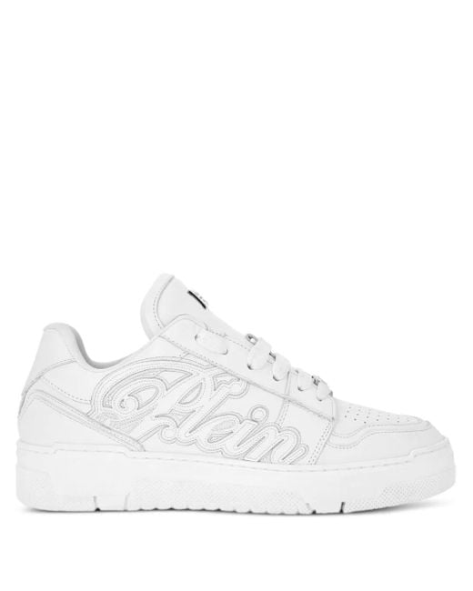 Philipp Plein Low-Top Sneakers in het White