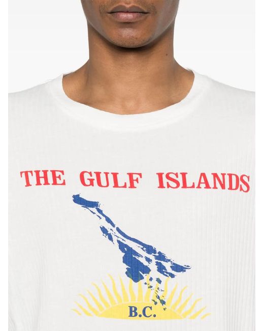 Bode White Gulf Islands T-Shirt for men