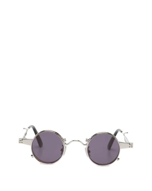 KENZO Metallic Round Frame Sunglasses