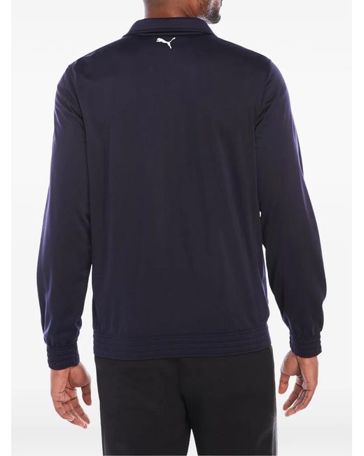 PUMA Blue Contrast Longsleeve Jacket for men