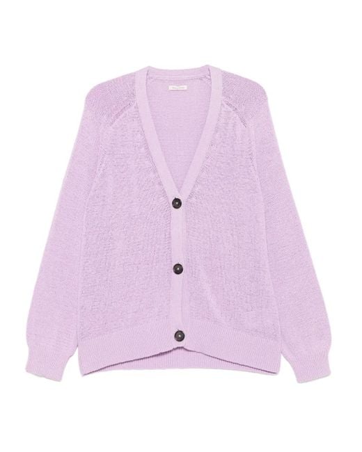 Marc O' Polo Pink Cardigan mit Lochstrickmuster