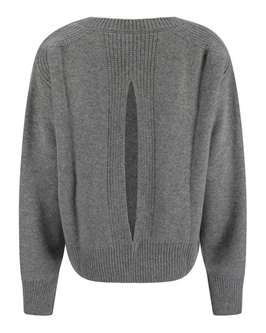 Sa Su Phi Gray Back-Slit Jumper
