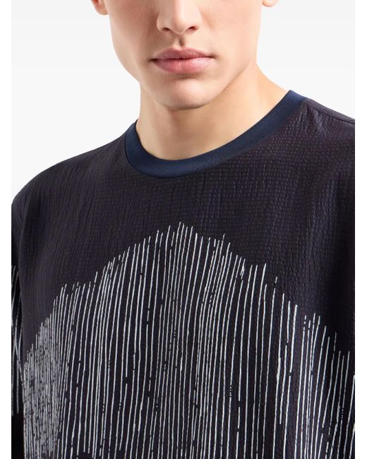 メンズ Giorgio Armani Fantasy Tシャツ Blue