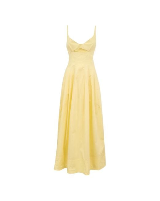 Jonathan Simkhai Metallic Maddy Cutout-Detail Midi Dress