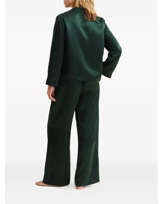 Eres Green Rare Buttoned Pocket Pajamas Shirt
