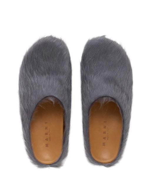 メンズ Marni フスベット クロッグサンダル Gray
