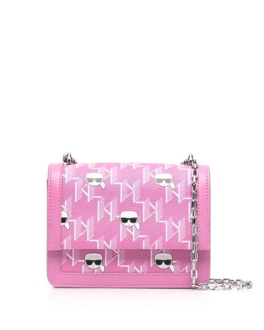 Karl Lagerfeld K/ikonik Crossbody Bag in Pink Lyst