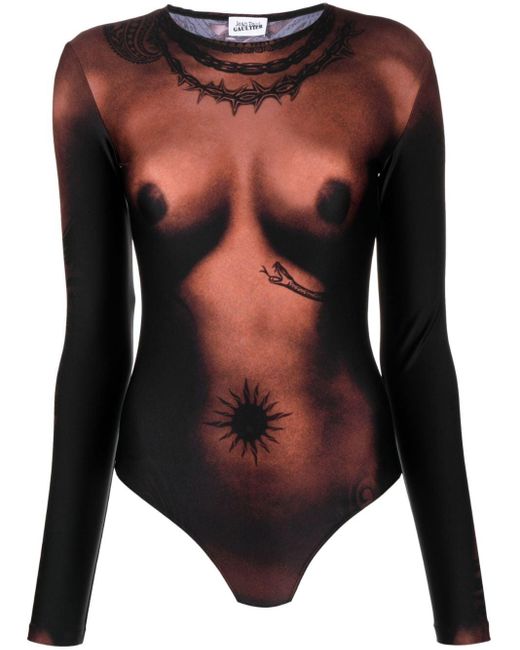 Jean Paul Gaultier Black Body mit Print