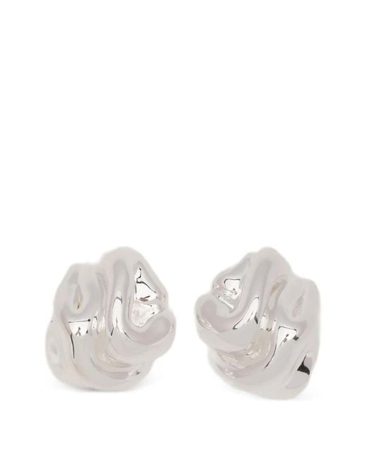 Completedworks White Knoll Abstract Earrings
