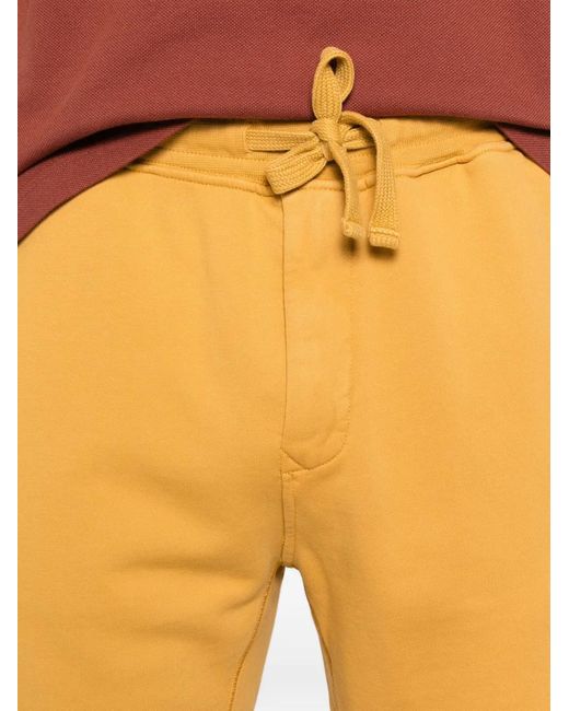 Stone Island Yellow 6200011 Organic Cotton Fleece Shorts for men