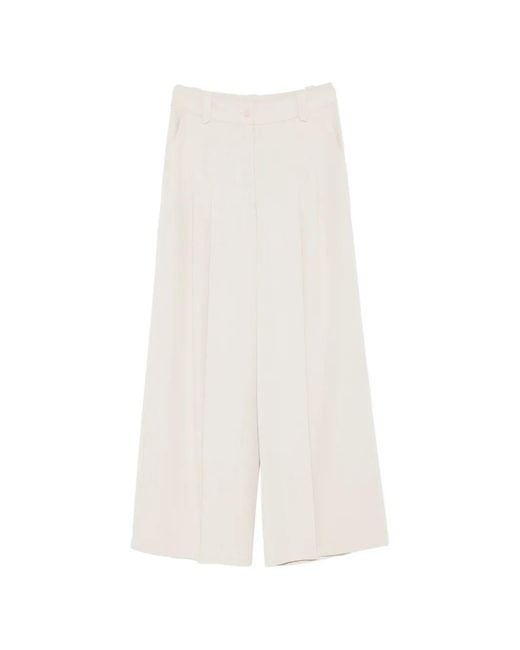 Pennyblack White Pleated Trousers