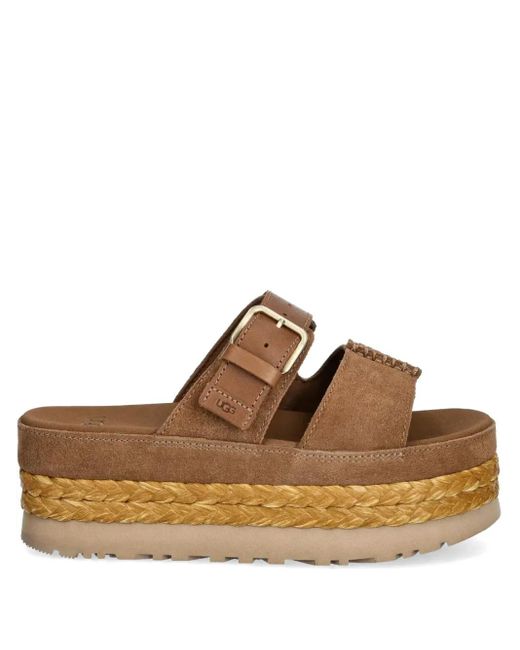 Sandalias Aubrey con tacón de 50 mm Ugg de color Brown