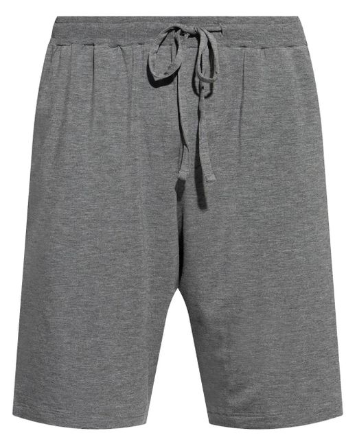 Hanro Trainingsshorts Met Gemêleerd-Effect in het Gray voor heren